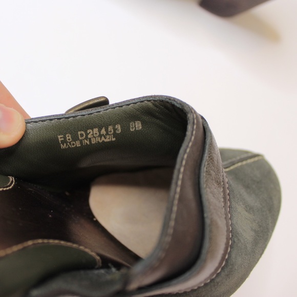 Cole Haan | Green Suede Pointed Toe Clogs - Picture 11 of 12